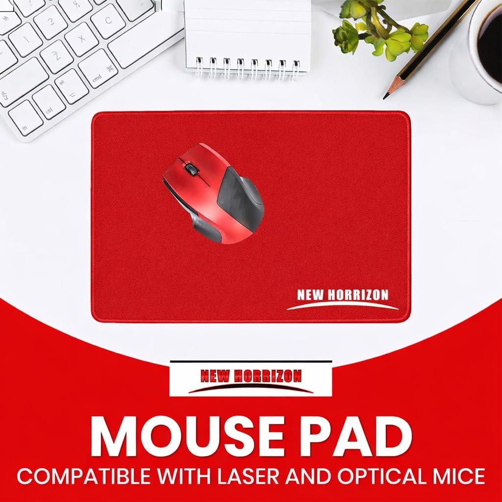 New Horrizon Gaming Mouse Pad, Mouse Mat Black, 290x210x5mm
