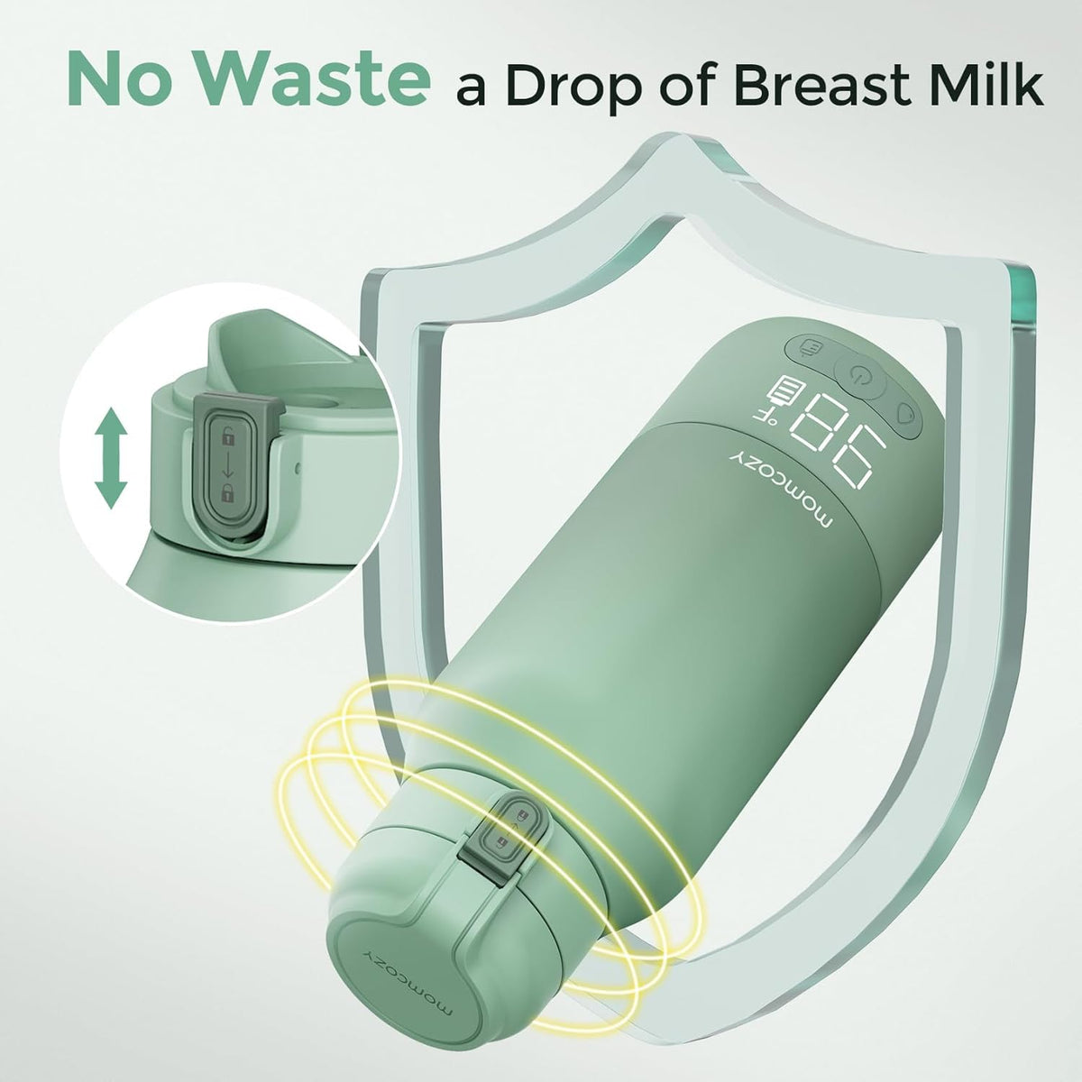 Momcozy Portable Bottle Warmer for Breast Milk & Water, Dual Fast Heating