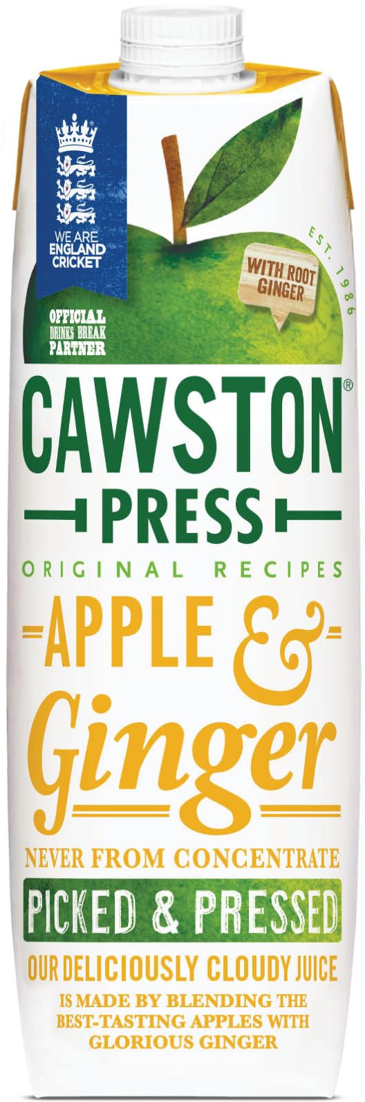 Cawston Press Brilliant Beetroot Pressed Juice 1 litre (Pack of 6) - Pure Pressed Beetroot, Vegan, No Added Sugar
