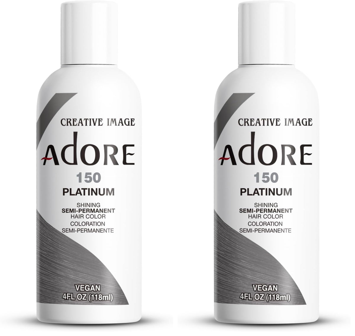 Adore Shining Semi Permanent Hair Colour 121 Jet Black – Vibrant Black Hair Dye, Vegan & Cruelty-Free, Ammonia, Peroxide & Alcohol Free
