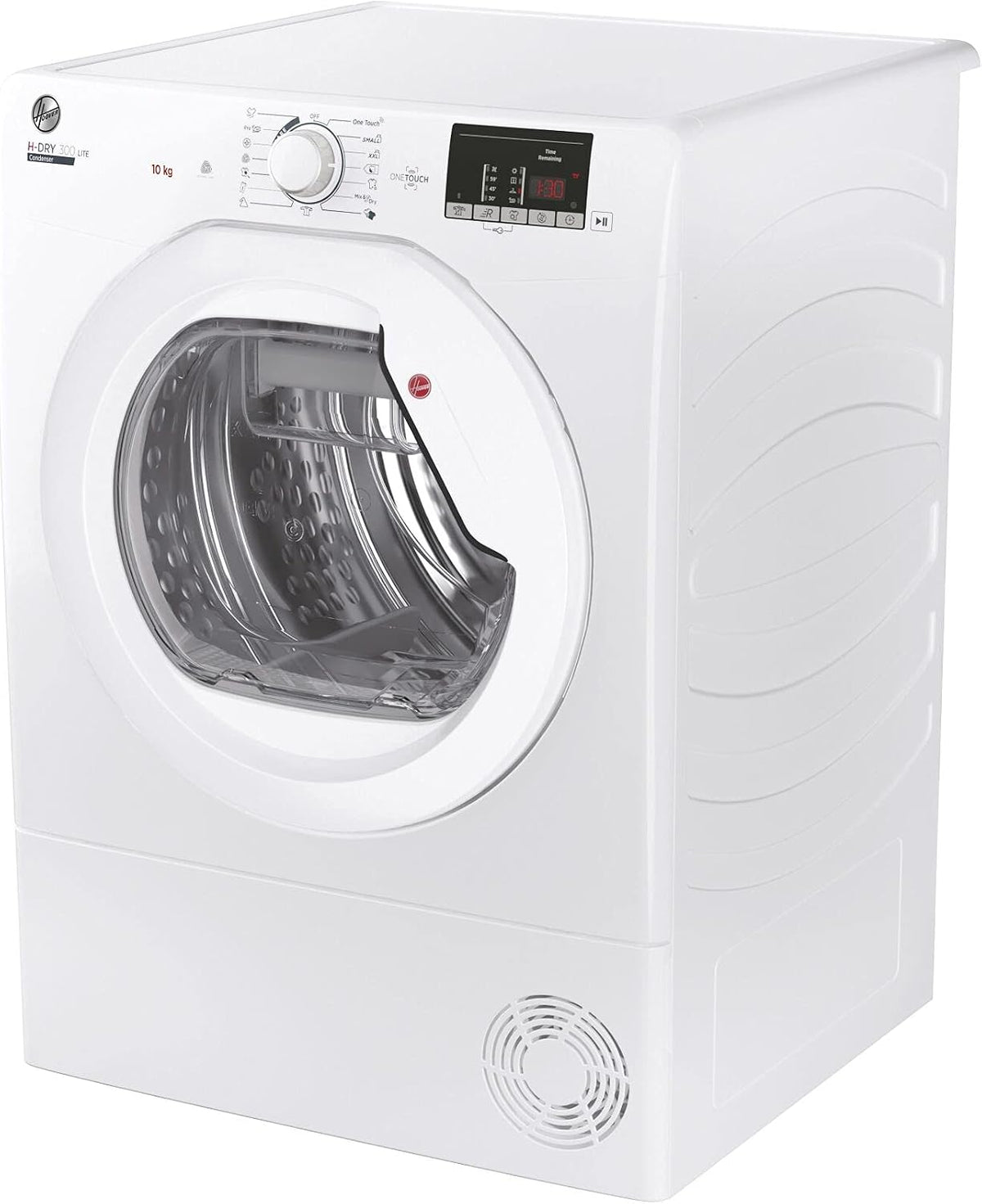 Hoover HLEC10DE H-Dry 300, 10kg, Condenser Tumble Dryer, Aquavision, White, Sensor Dry, NFC