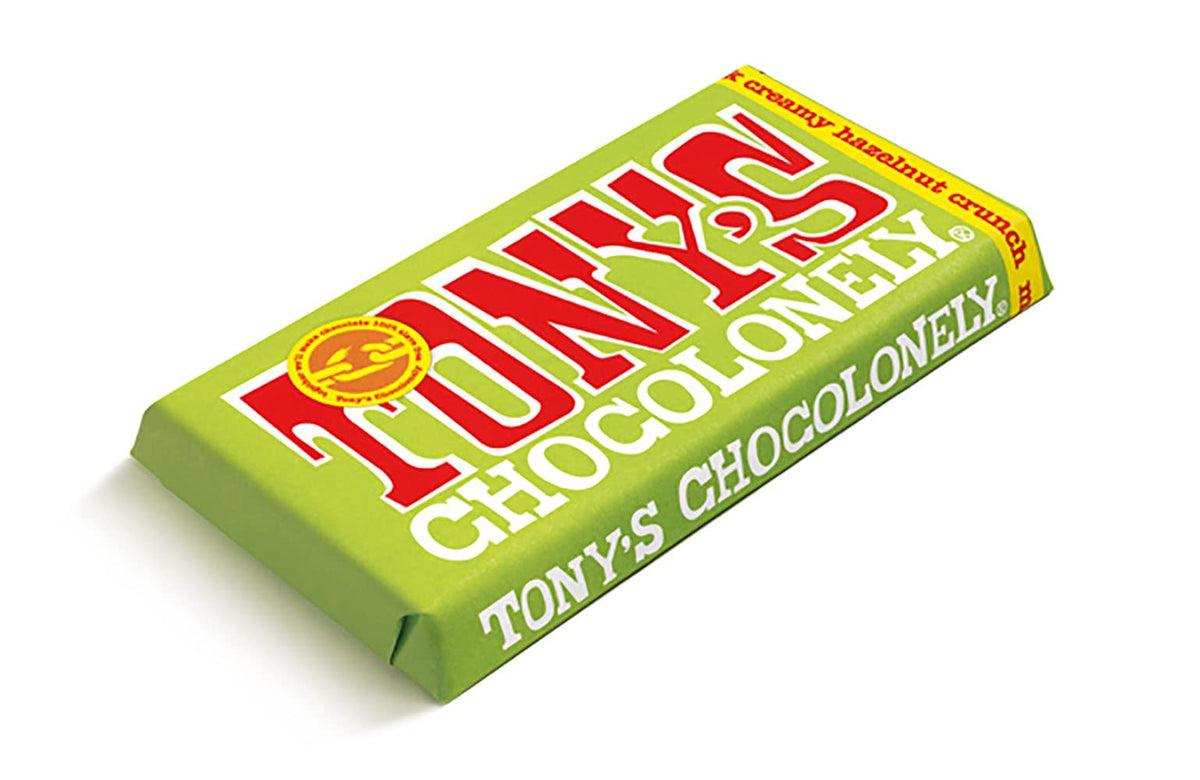 Tony's Chocolonely Milk Chocolate Bar - 180g Belgian Fairtrade Chocolate, Gift, 32% Cocoa, Vegetarian