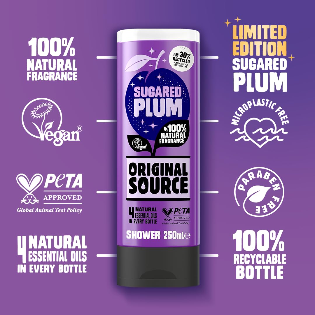 Original Source Coconut & Shea Butter Shower Gel, 6x250ml