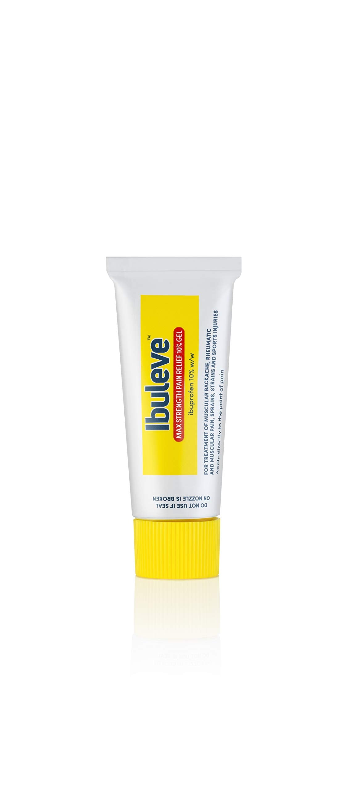 Ibuleve Max Strength Pain Relief 10% Ibuprofen Gel, Maximum Anti-Inflammatory Relief for Joint Pain, Sprains, Backache, Muscular Pains and Sports Injuries, 50 g