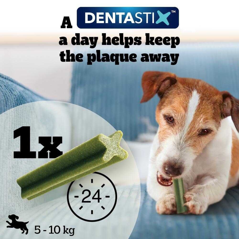 Pedigree DentaStix, Functional Snacks, Daily Dental Chews for Small Dogs (5 -10 kg), Megapack of 16 x 7 (112 Sticks)
