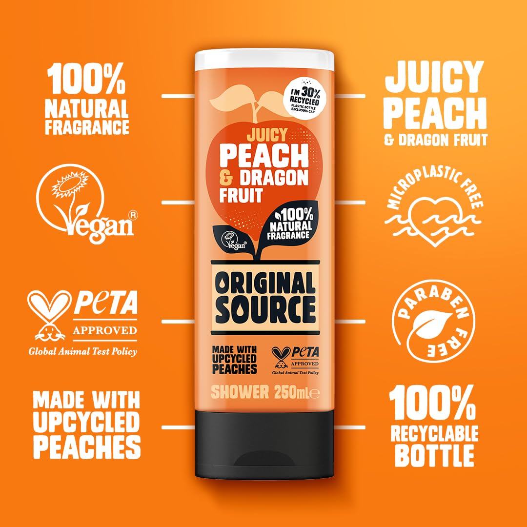 Original Source Coconut & Shea Butter Shower Gel, 6x250ml