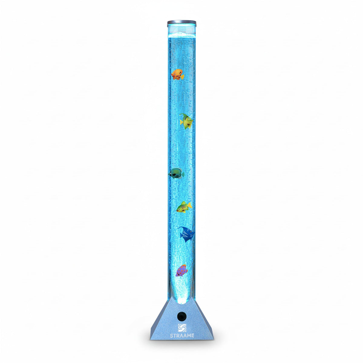 Straame 90cm LED Bubble Fish Lamp, Colour Changing Sensory Lamp, Black Base