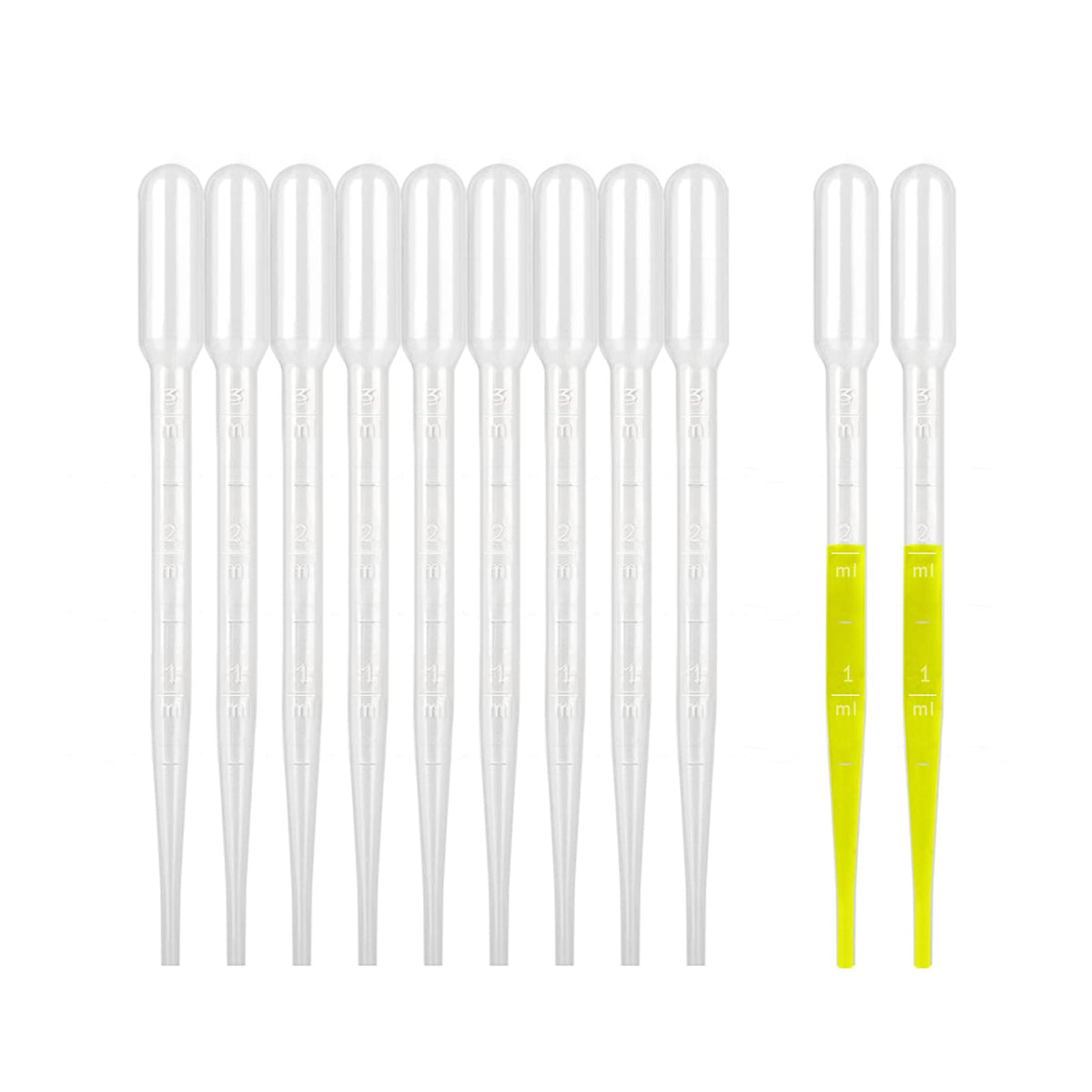 moveland 𝟭𝟬𝟬𝟬𝗣𝗰𝘀 𝟯𝗺𝗹 Dropper Pipettes- Plastic Transfer Pipette for Lab Science, Essential Oil, DIY Art, Medicine - Excellent Suction Without Leakage