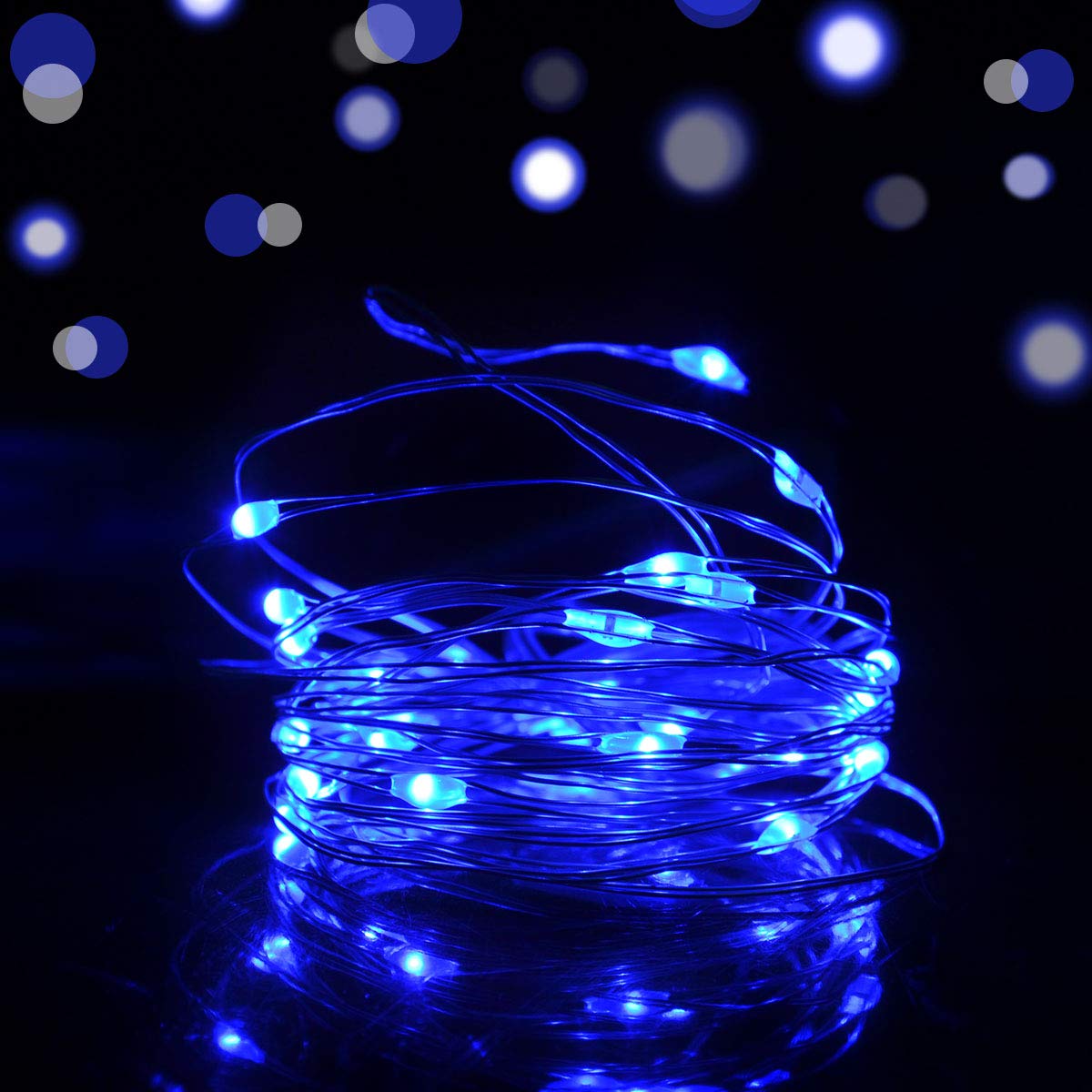 Dalugo Orange Fairy Lights, 3M/10ft Amber Fairy Lights, 30 LED Halloween Battery Lights for Autumn Halloween Christmas Decorations, Fireplace, Home Decor