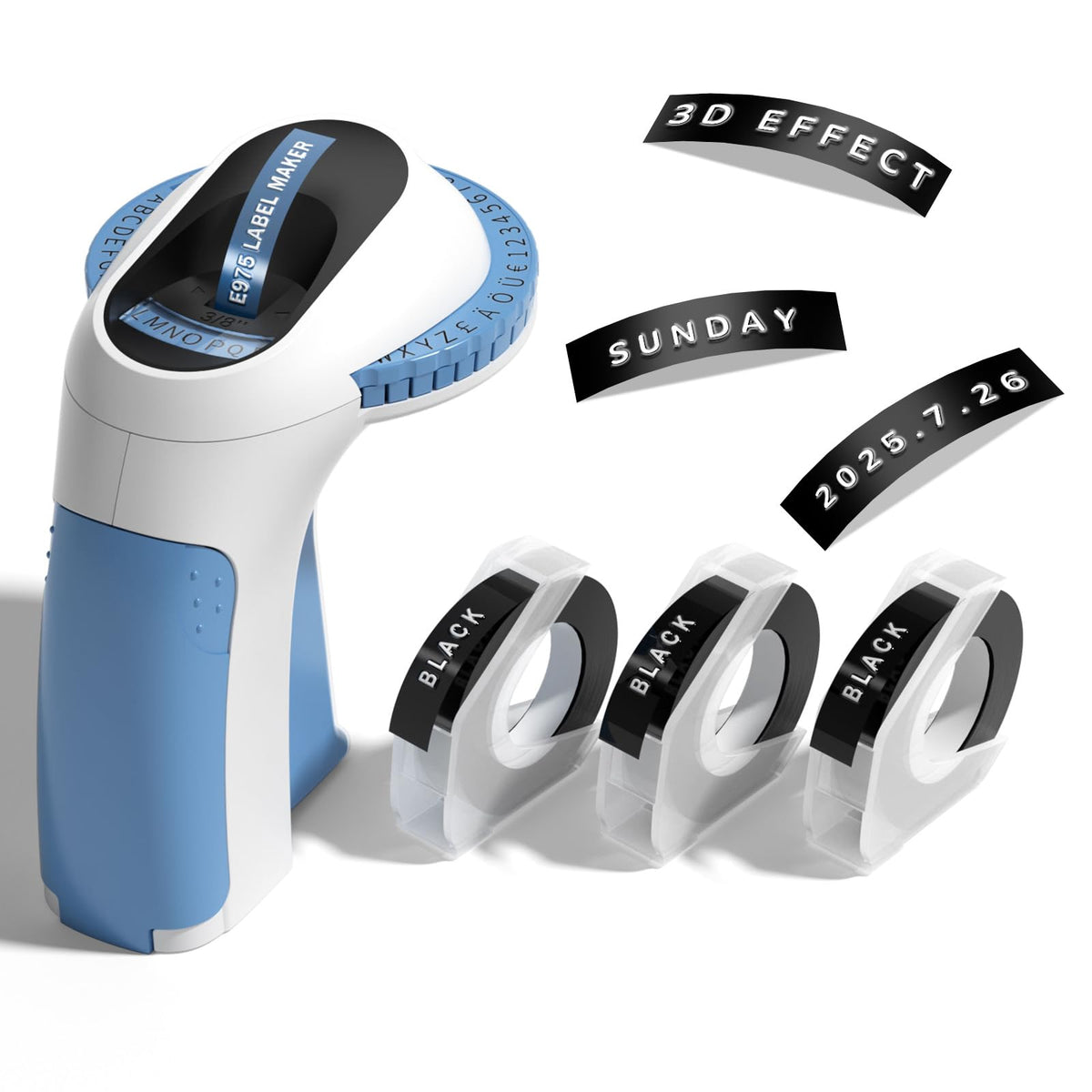 Phomemo Embossing Label Maker,Embossed Label Maker Machine with Tape
