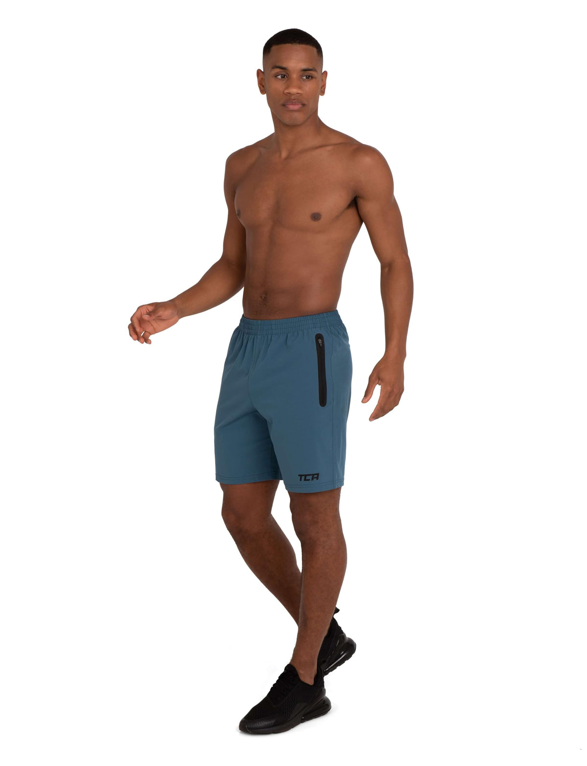 TCA Elite Tech Mens Running Shorts with Zip Pockets, Gym Shorts Men Training Sports Short with Phone Pocket