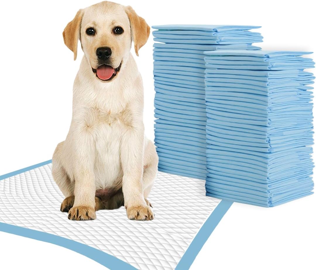 TBM Puppy Pads Large Size Pack of 100 60x 60 super Absorbent Puppy Training Pads Anti Slip Dog training pads - No Leaking Quick Dry Dog Pads