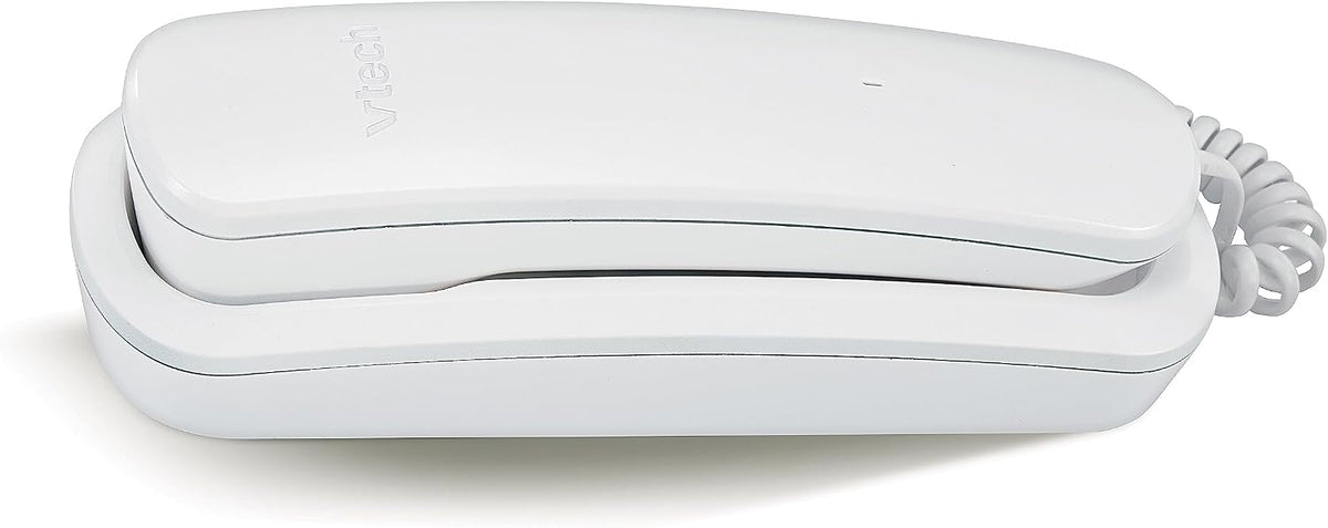 VTech CD1100 Trimstyle Corded Home Phone.No AC Power Required,Landline Phone with last number redial key,ringer control,receiver volume control,recall key,hearing aid compatible,table&wall mountable
