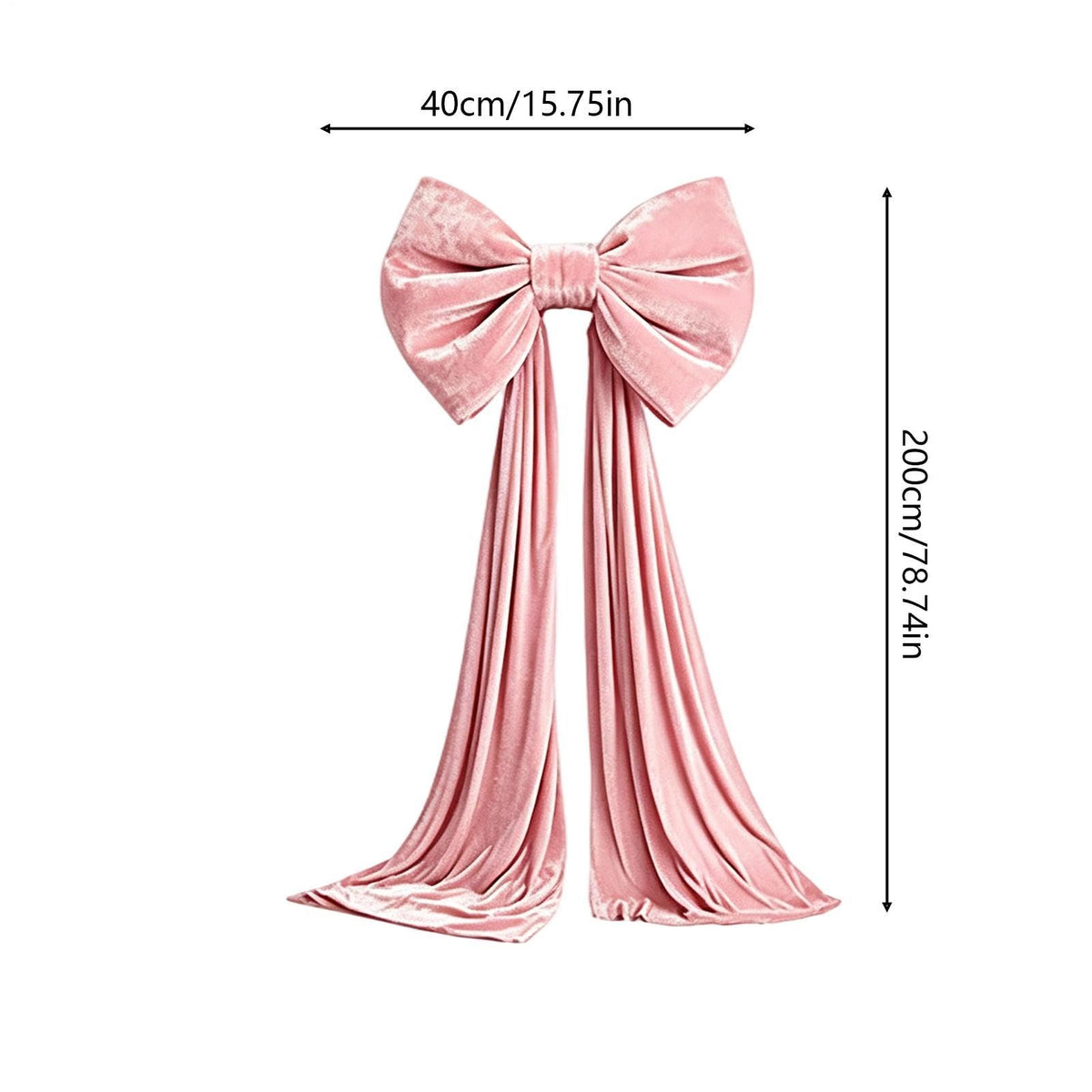 Large Christmas Tree Topper Bow, 200CM Giant Velvet Christmas Tree Bows