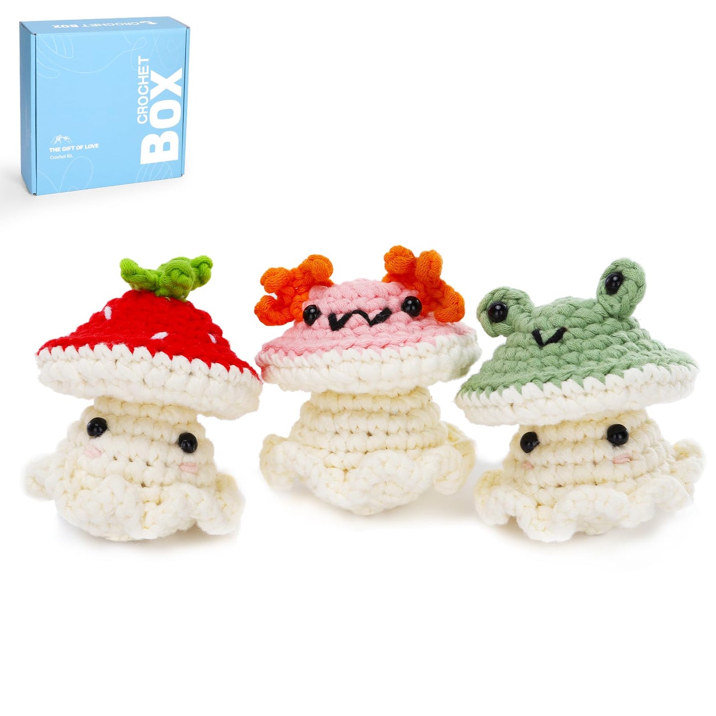 CROCHET BOX Complete Crochet Kit for Beginners - Highland Cow Crochet Kit, Include Video Tutorial, Instruction, Soft Yarn, Birthday Gift for Adults.