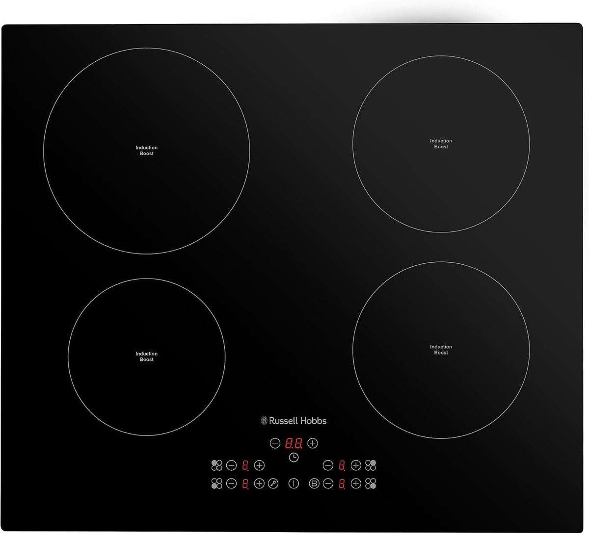 Russell Hobbs RH60IH413B, 59cm 4 Zone Induction Hob with Touch Control in Black