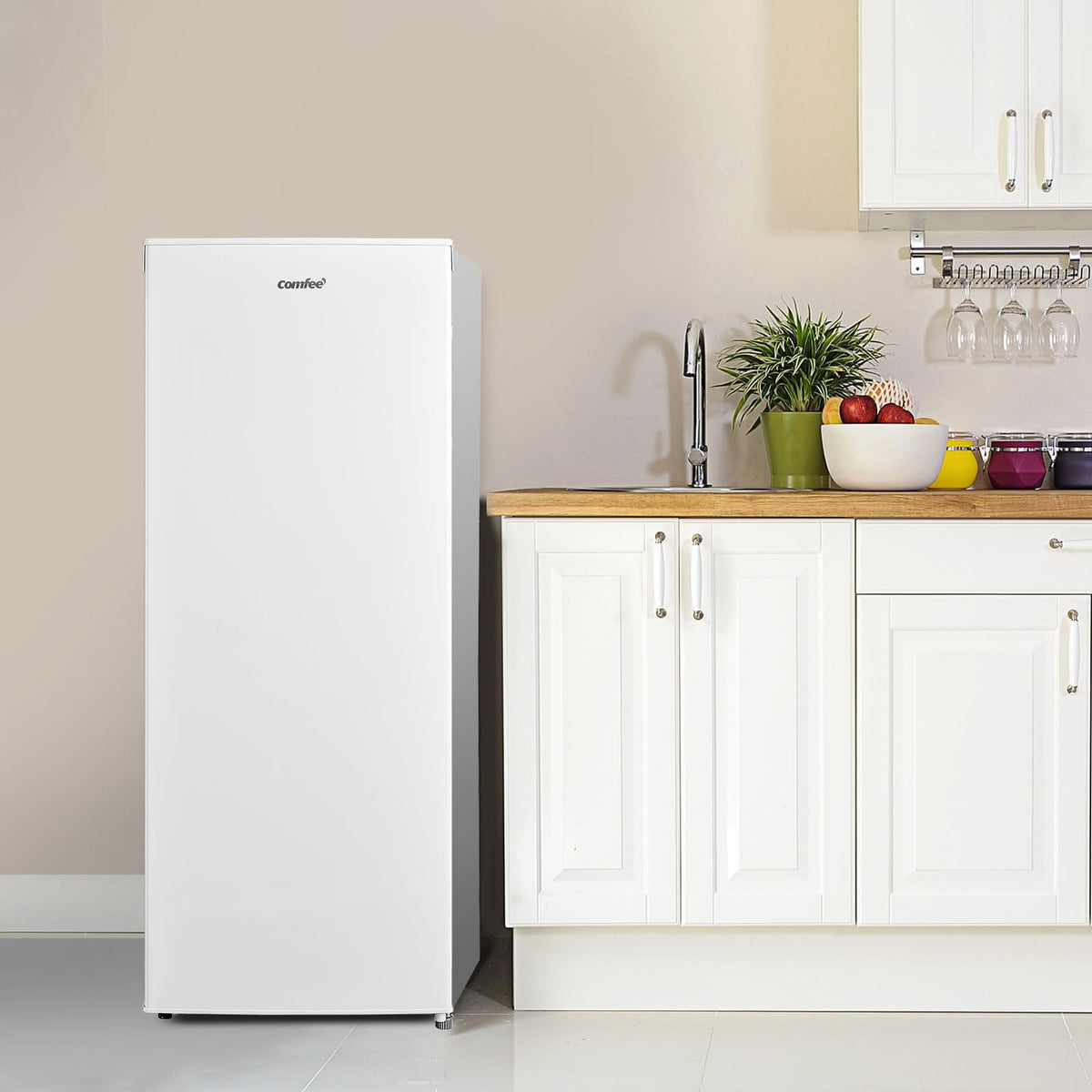 COMFEE' 60L Under Counter Freezer, 4-Star Freezing, RCU60WH2(E)