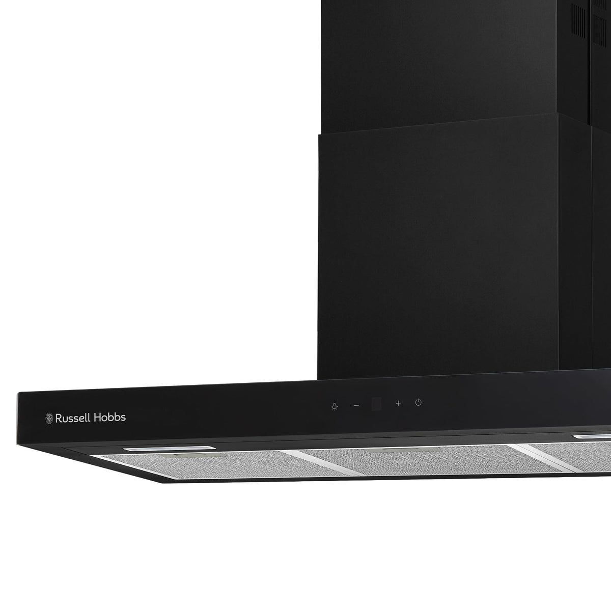 Russell Hobbs 90cm T-Shaped Cooker Hood in Stainless Steel with 3 Speed Settings, 3x Washable Aluminium Filters, Extraction or Recirculation, Boost Function, LED Lights A++ Energy Rating, RHGCH903SS