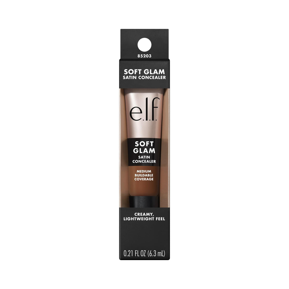 e.l.f. Soft Glam Satin Concealer, Medium Coverage for Blemishes & Under-Eye, Crease-Resistant, Long-Lasting, Vegan & Cruelty-Free, 10 Fair Cool
