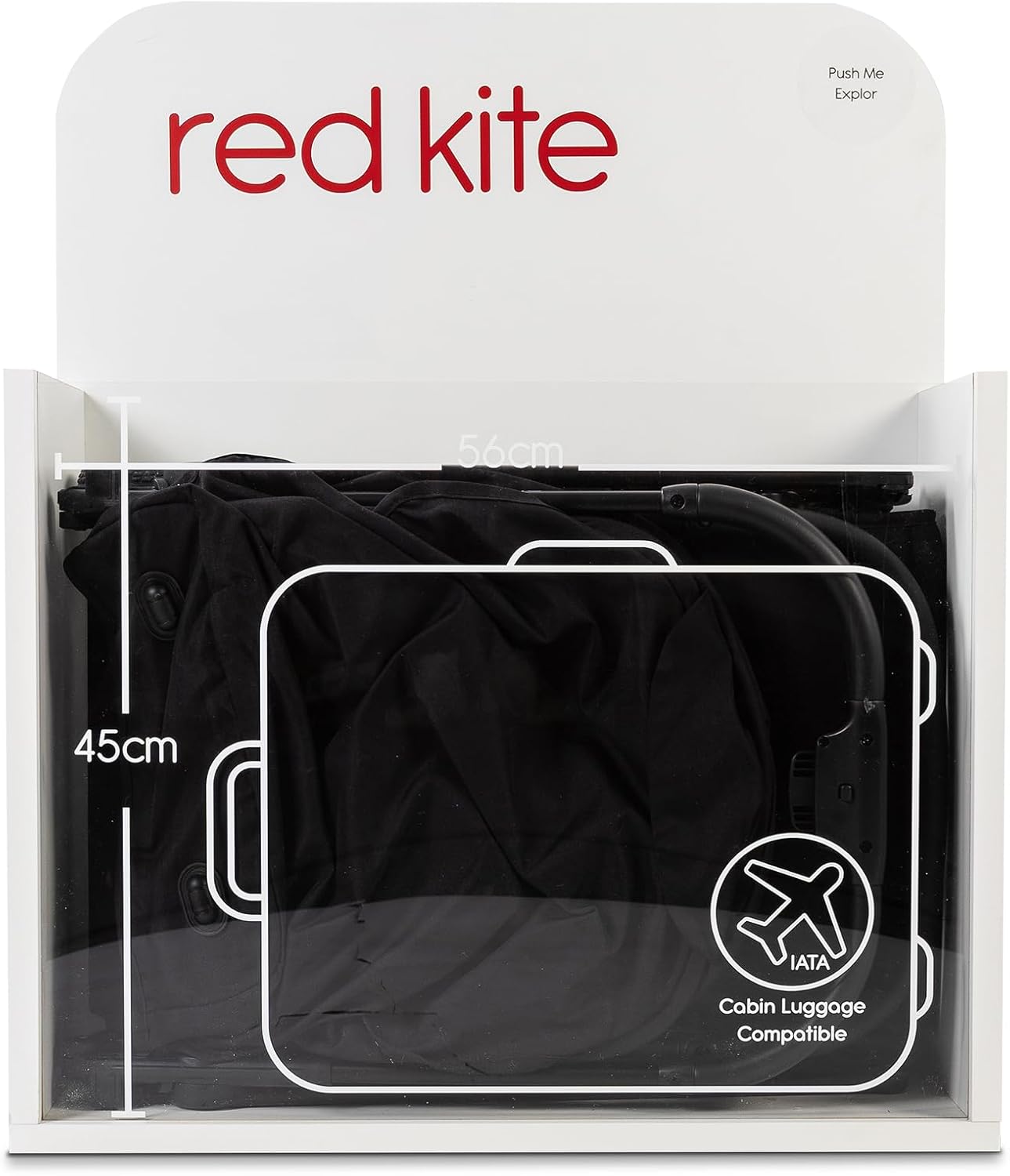 Red Kite Push Me Explor Ultra Compact Fold Stroller - Black