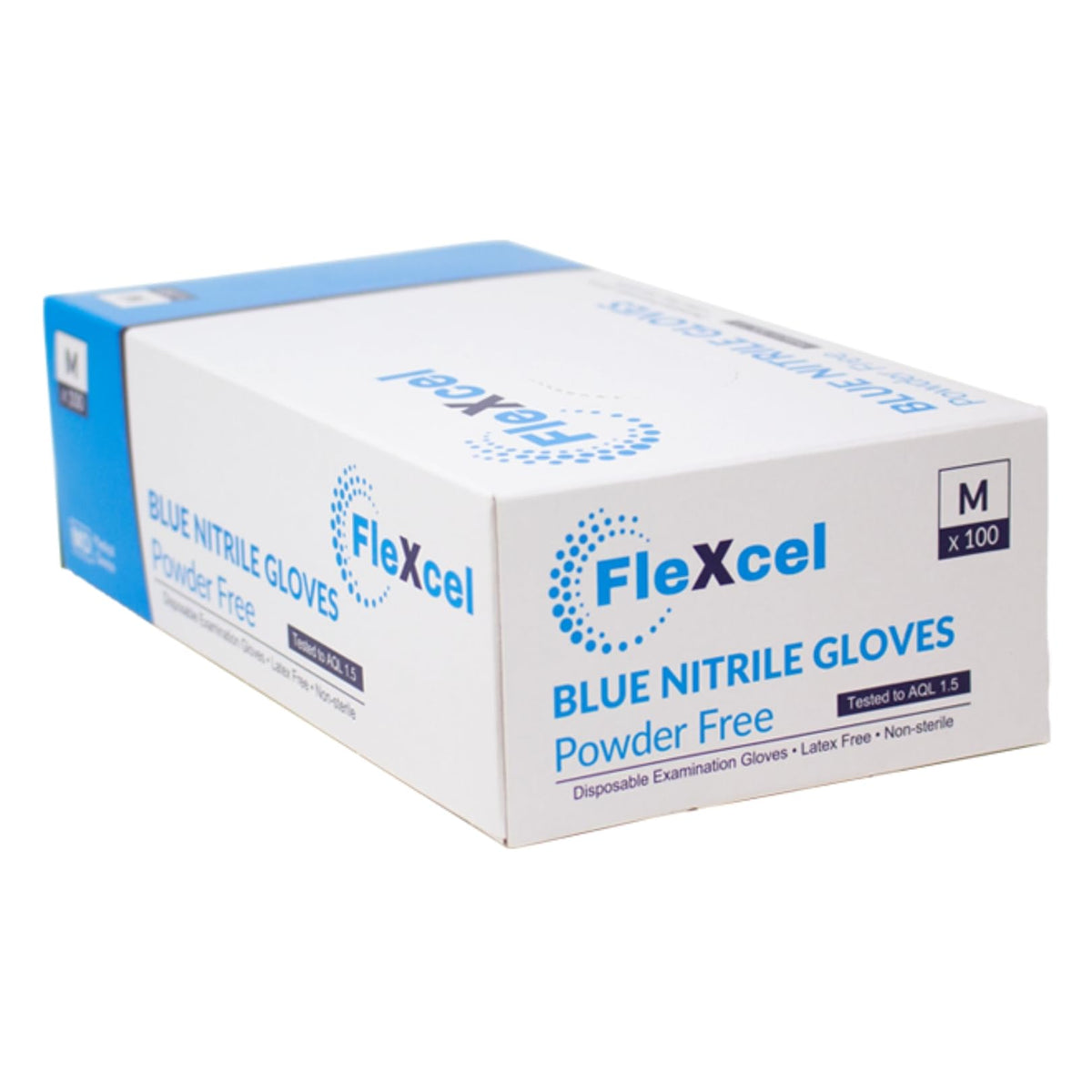 Powder Free Nitrile Gloves - Medical-Grade, Latex-Free, Food Safe (Box of 100)
