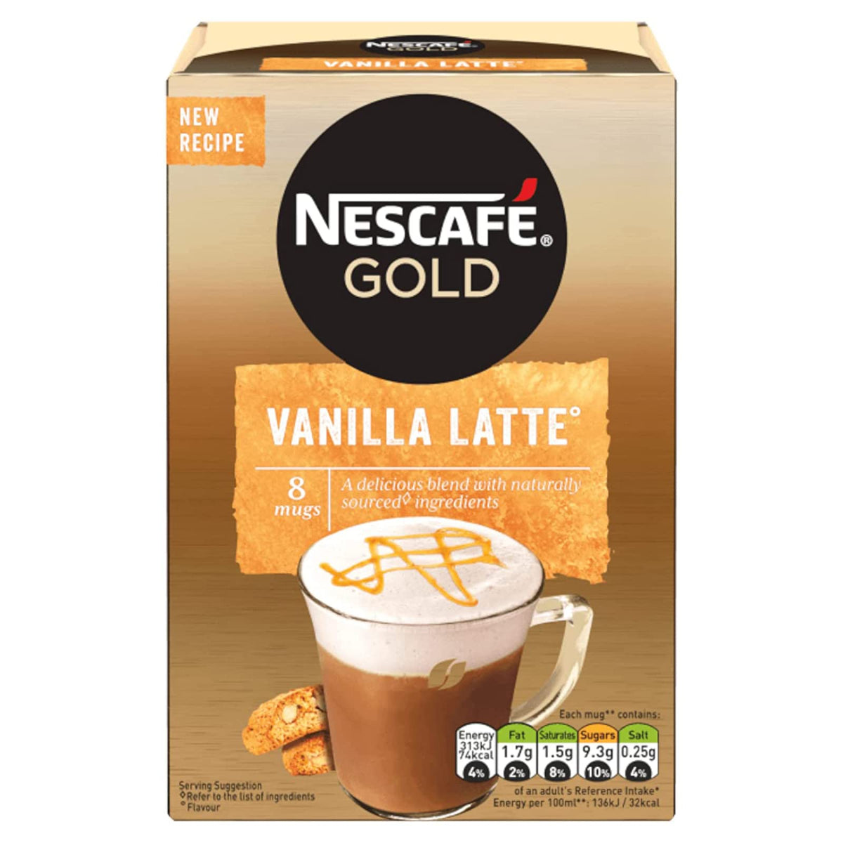 NESCAFÉ Latte Instant Coffee Sachets - 72 x 18g