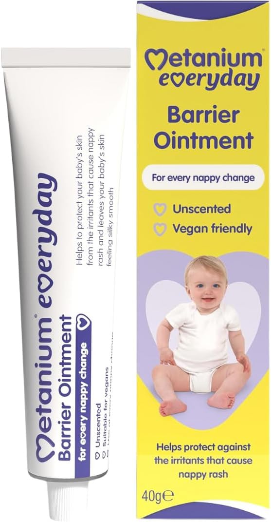 Metanium Everyday Barrier Ointment, Nappy Rash Protection, 40g Tube