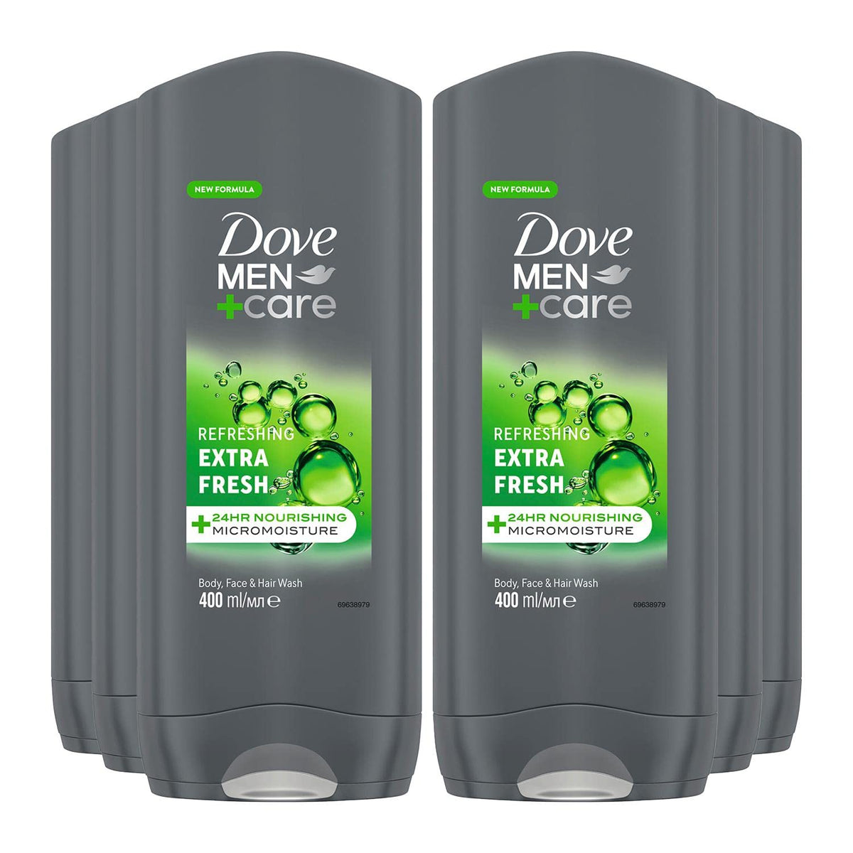 Dove Men+Care Hydrating Clean Comfort Men's 3-in-1 Hair, Face and Body Wash Body Cleanser Shower Gel with 24 hour nourishing MicroMoisture technology for relaxed and re-energised skin 250 ml