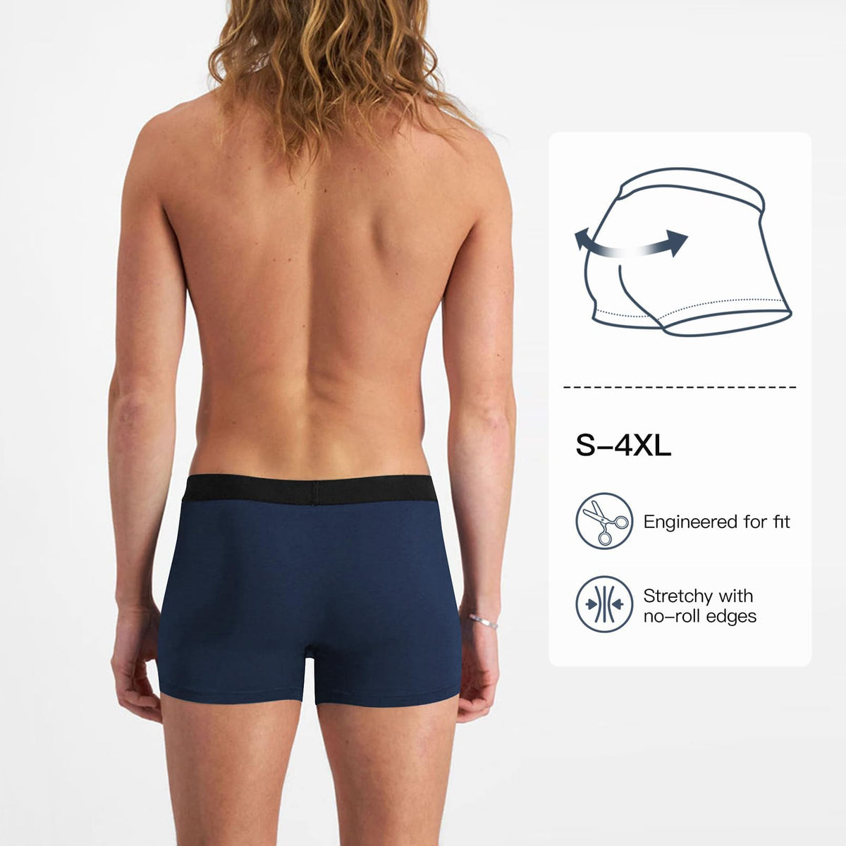 Fullluwaa Mens Boxers Cotton 10 Pack, No Scratch, Breathablee and Soft