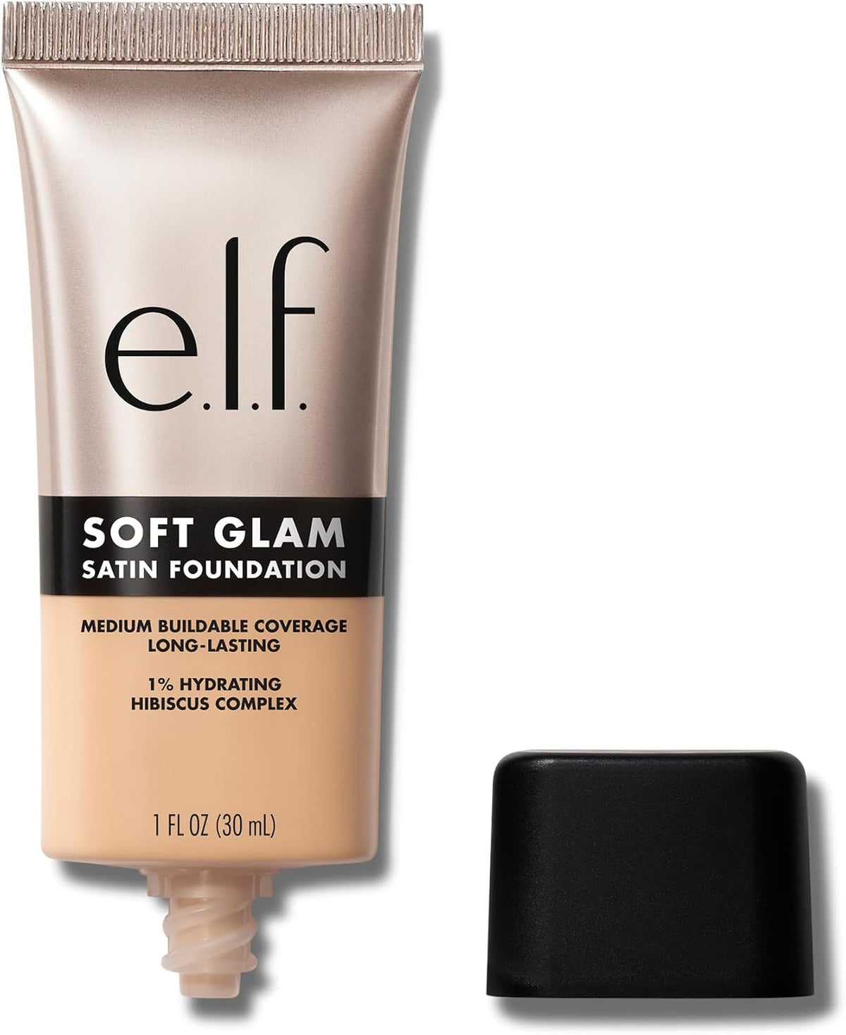 e.l.f. Soft Glam Foundation, Medium Coverage, Long-Lasting & Buildable Foundation For A Smooth, Satin Finish, Vegan & Cruelty-Free, 21 Light Neutral