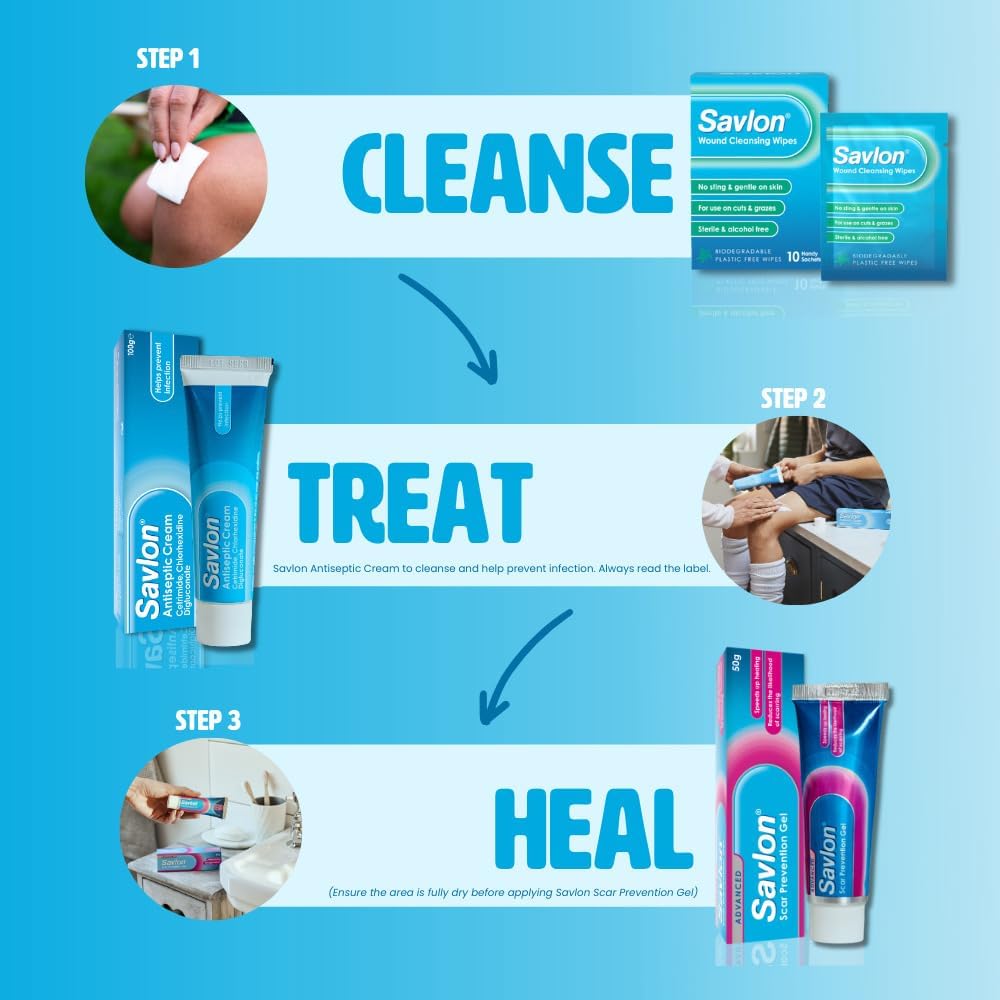 Savlon Antiseptic Cream, Helps Prevent Infections, First Aid Care, 100g