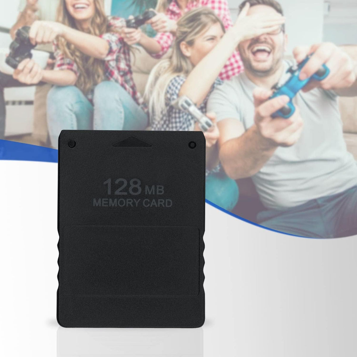 Mcbazel PS2 Memory Card 128MB, 128MB Memory Card for Playstation 2 PS2/Slim Game Console
