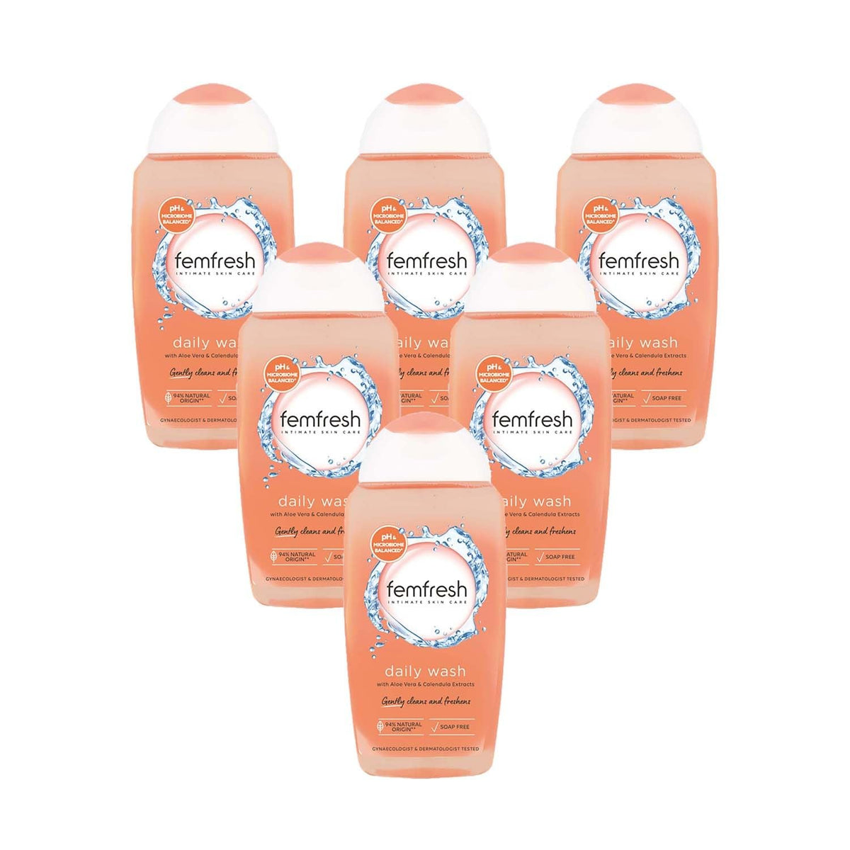 Femfresh Daily Intimate Wash, Soap Free Shower & Bath Gel Cleanser, 250ml