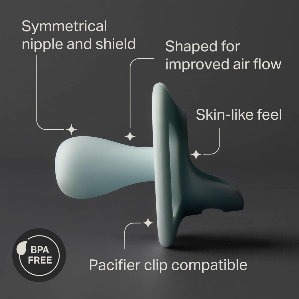 Tommee Tippee Ultra-Light StayPut Dummy 0-6m Silicone Pack of 4