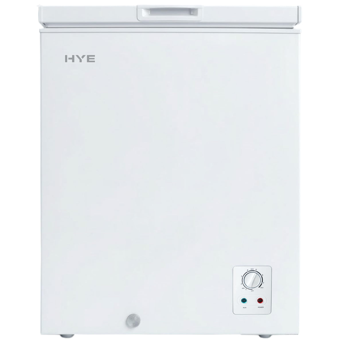 HYE Chest Freezer - 205L Capacity, Freestanding Design, Black