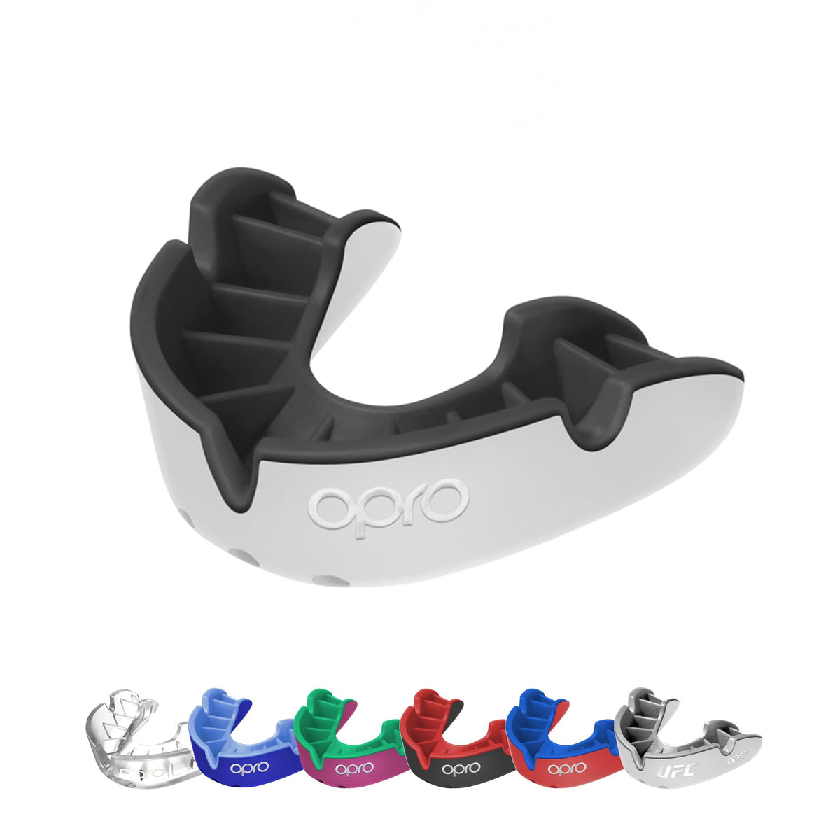 OPRO Silver Level Mouthguard Essential Fit – Gum Shield Adult and Kids – OPRO Mouth Guard Boxing and MMA, Easy Self-Fit Gum Shield Rugby and Hockey – Superior Protection with Dental Warranty