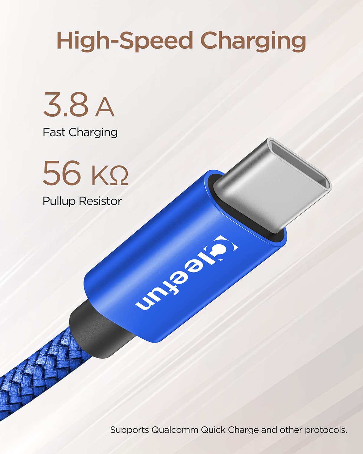 CLEEFUN 3M USB C Cable (2-Pack), Long PS5 Controller Charger Fast Charging