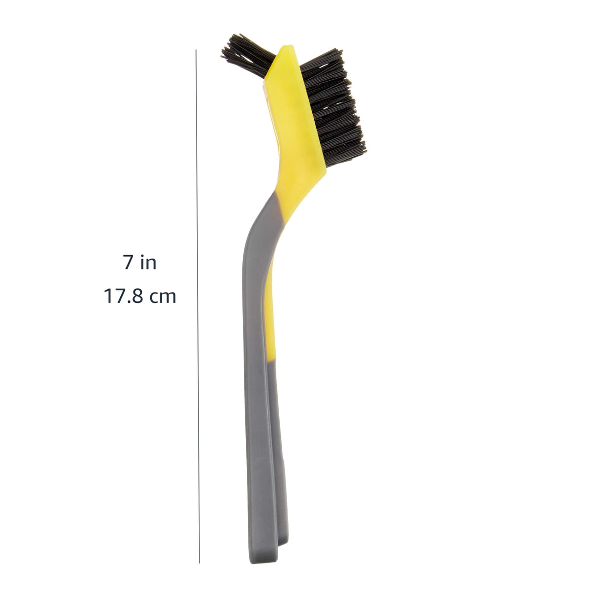 Amazon Basics Brass Mini Brushes, Soft Grip, Pack of 3, 12.7mm, Yellow/Grey, For Cleaning and Removing Rust