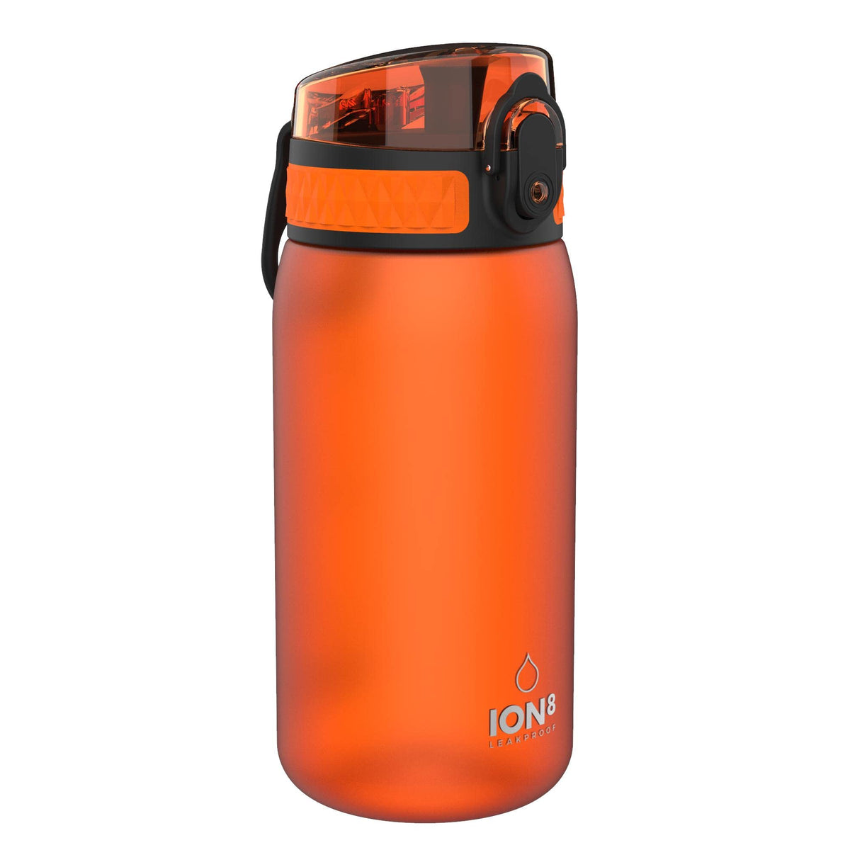 ION8 Kids Water Bottle, 350 ml/12 oz, Leak Proof, Easy to Open, Secure Lock, Dishwasher Safe, Carry Handle, Hygienic Flip Cover, Easy Clean, Odour Free, Rose Pink