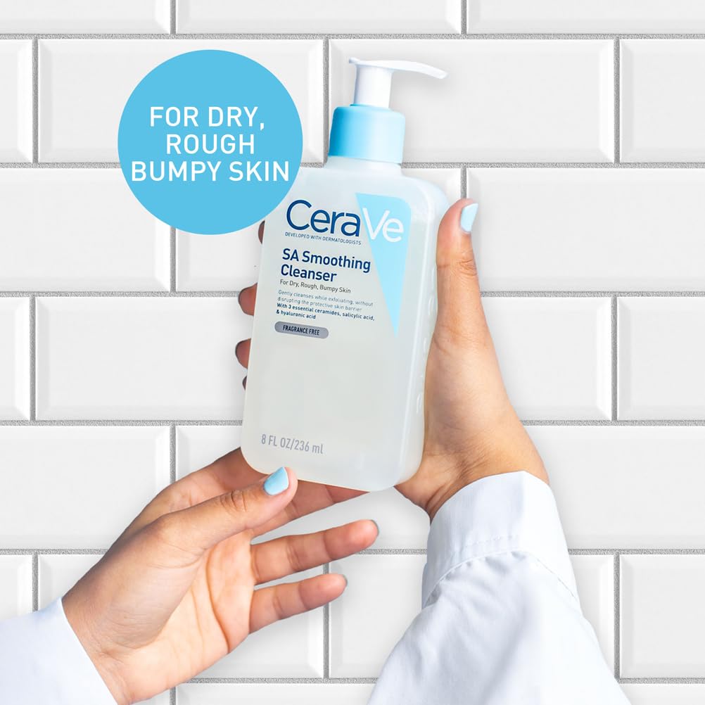 CeraVe SA Smoothing Cleanser, Salicylic Acid, Rough & Bumpy Skin, 473ml