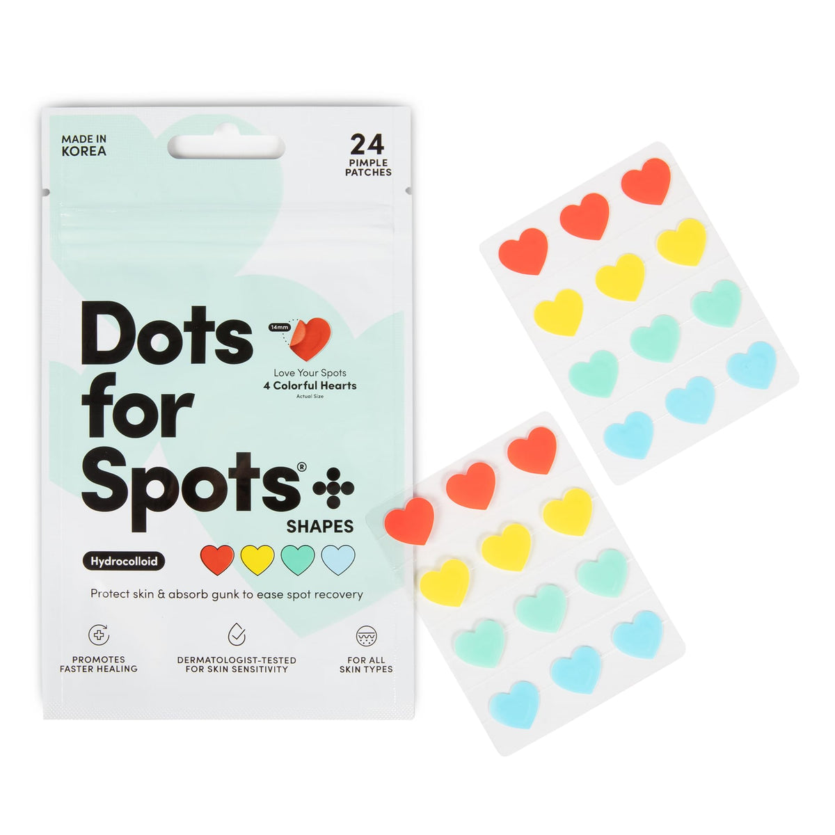 Dots for Spots Oval Spot Patch with Micro Darts - Pack of 9 Translucent Spot Treatment Stickers Infused With Niacinamide & Salicylic Acid - Fast-Acting, Vegan & Cruelty Free Skin Care