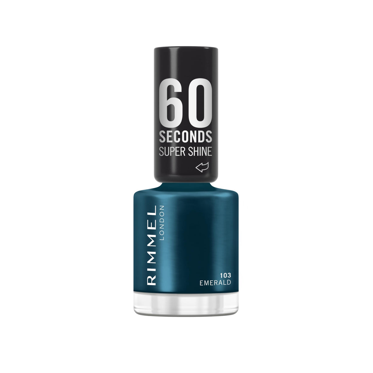 Rimmel 60 Seconds Super Shine Nail Polish, 740 Clear, Quick-Dry Nail Polish, Ultra-Shiny Finish, Easy to Apply, Vibrant Colour, Long-Wearing, Improved Formula, Vegan, 8ml