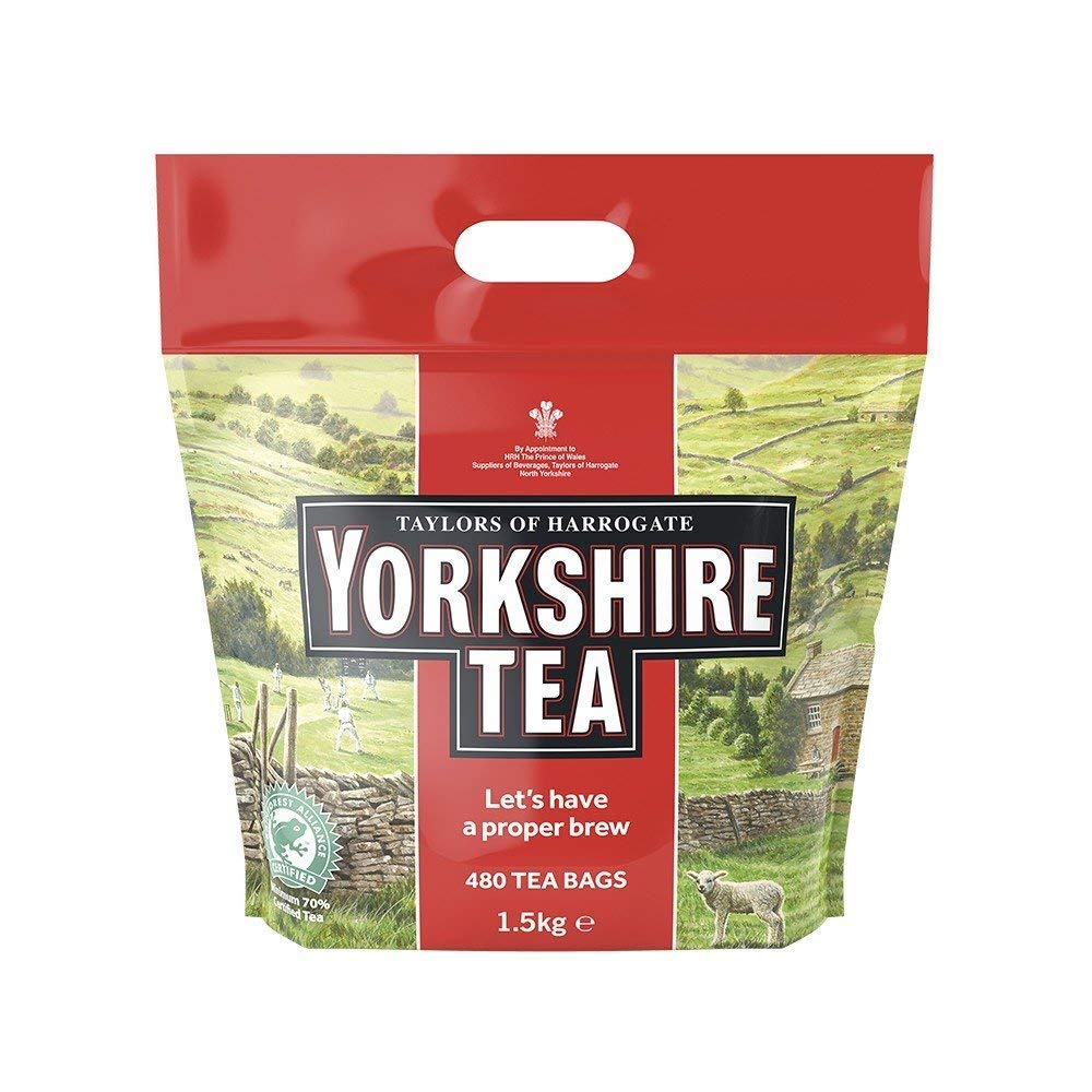 Yorkshire Tea Hard Water Tea Bags, 160 Tea Bags (Pack of 3, Total 480 teabags)