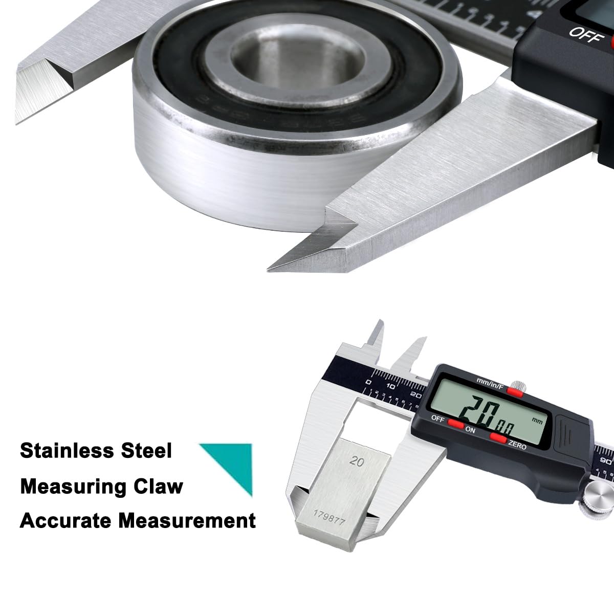 Kynup Digital Caliper 150mm, 6 inch Digital Vernier Caliper with LCD Screen