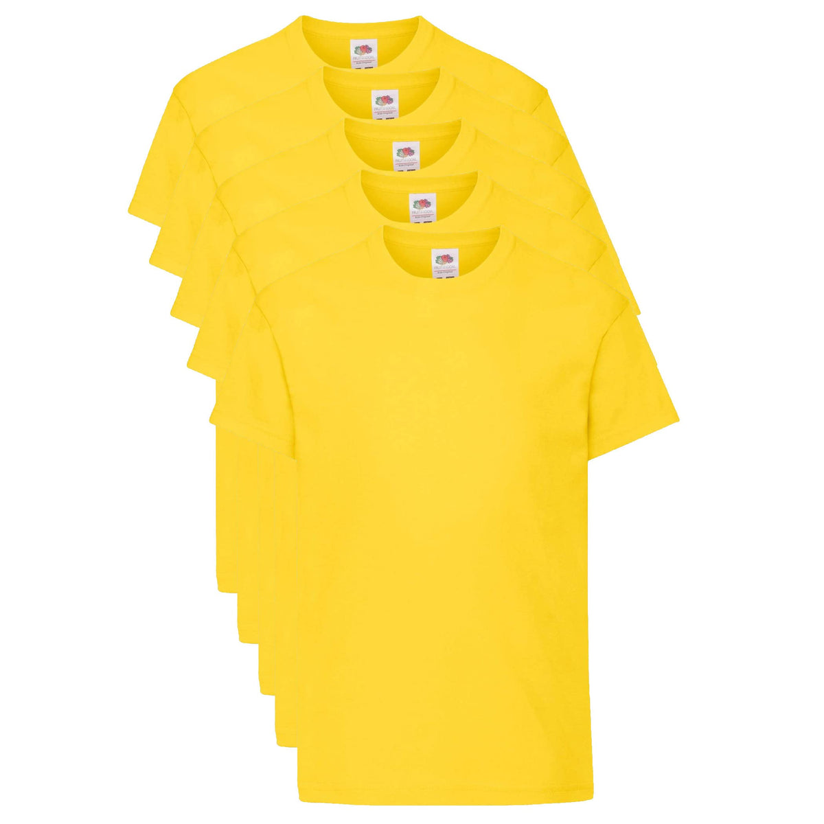 Fruit of the Loom Unisex Kids Kid's Original T T-Shirt (Pack of 5)