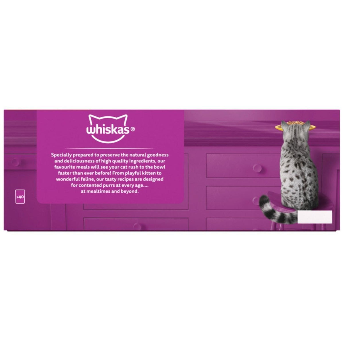 WHISKAS DUO Adult Wet Cat Food in Jelly 12x85g Surf & Turf (Pack of 4)