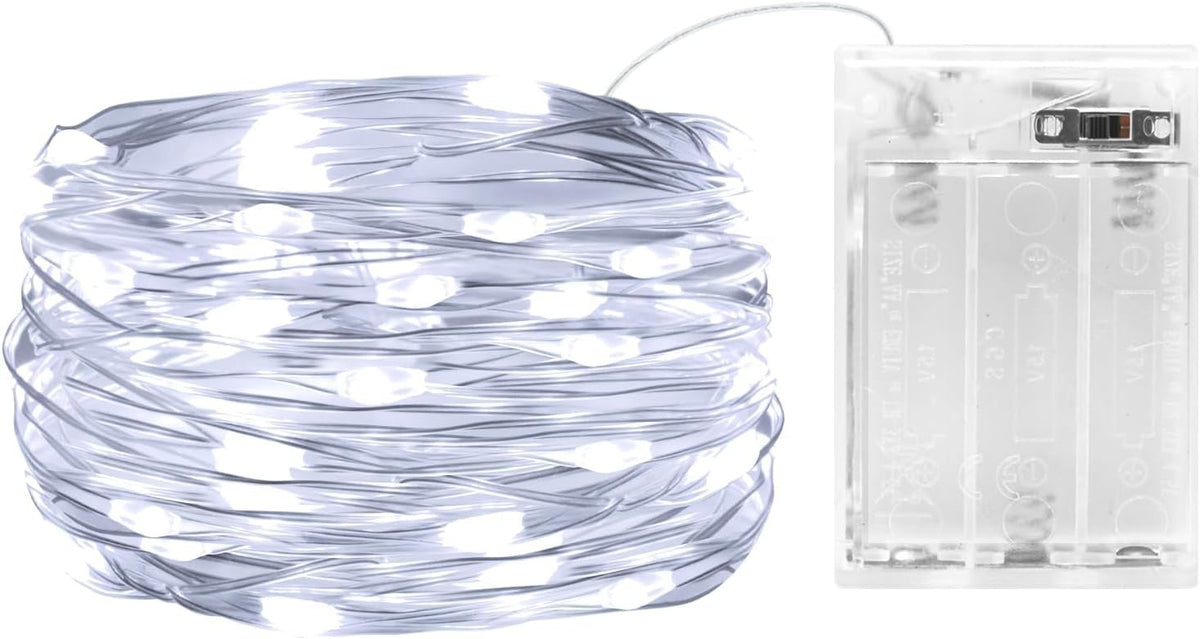 cshare Halloween Decoration Lights,Orange Fairy Lights, 3m 9.8ft 30 LED Halloween Decor String Lights Micro Silver Wire Battery Operated for Autumn Door Window Party Fall Decor.