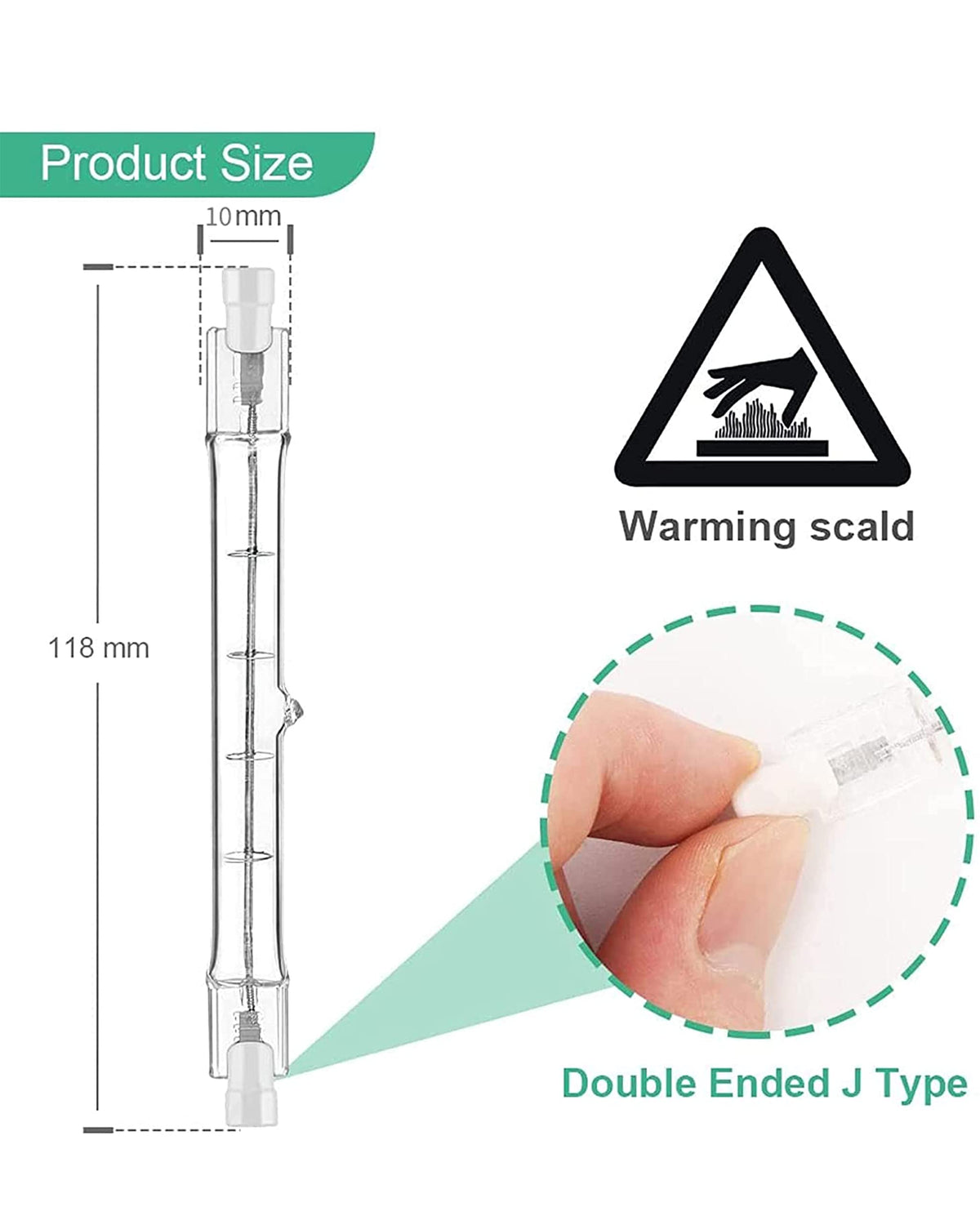 r7s Halogen Light Bulbs 78mm 150w