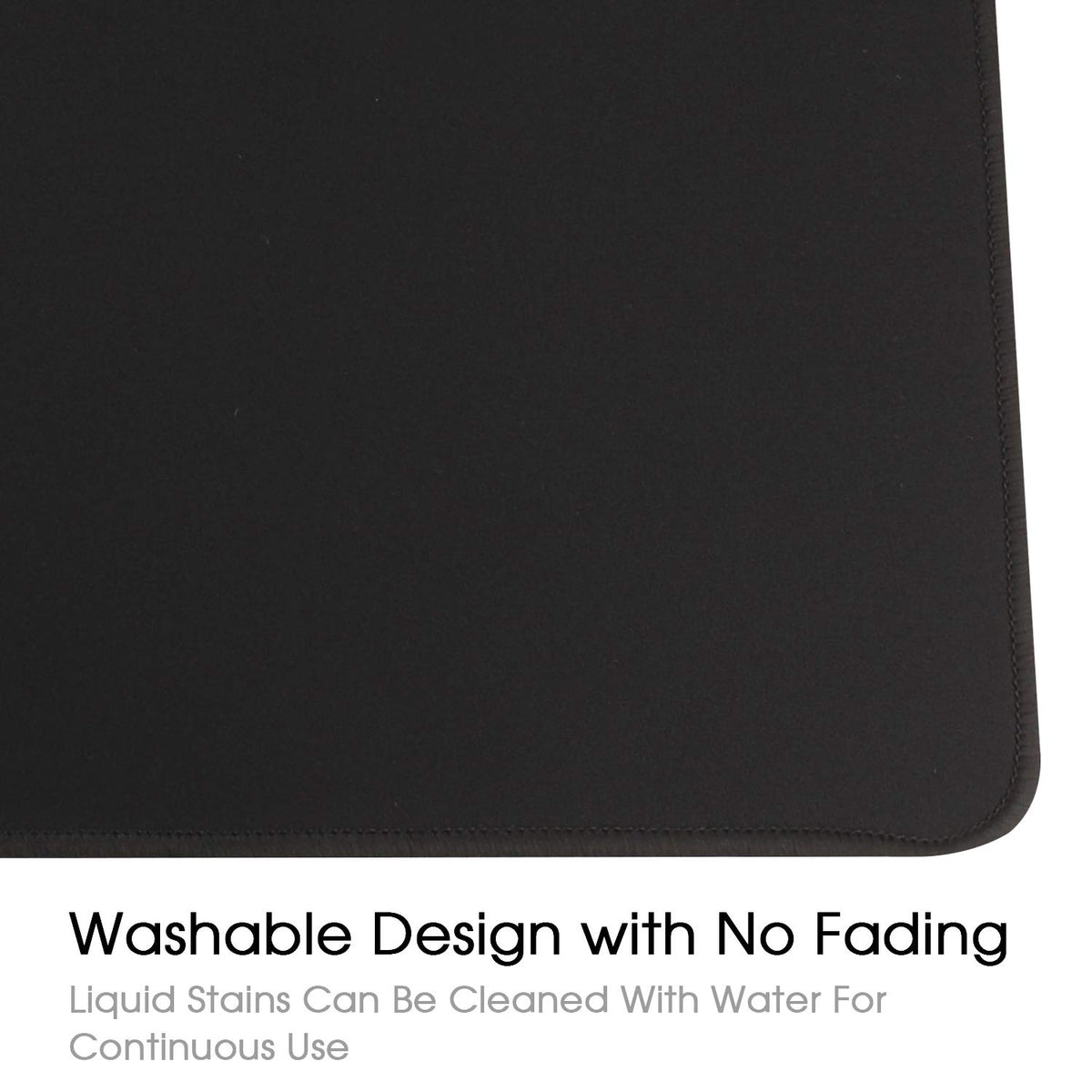 Gaming Mouse Mat/Large Mouse Pad 900 x 400 x 3mm / XXL mouse pad/large size | improved precision and speed | rubber base for stable grip on smooth surfaces | non-slip (90x40 Black)