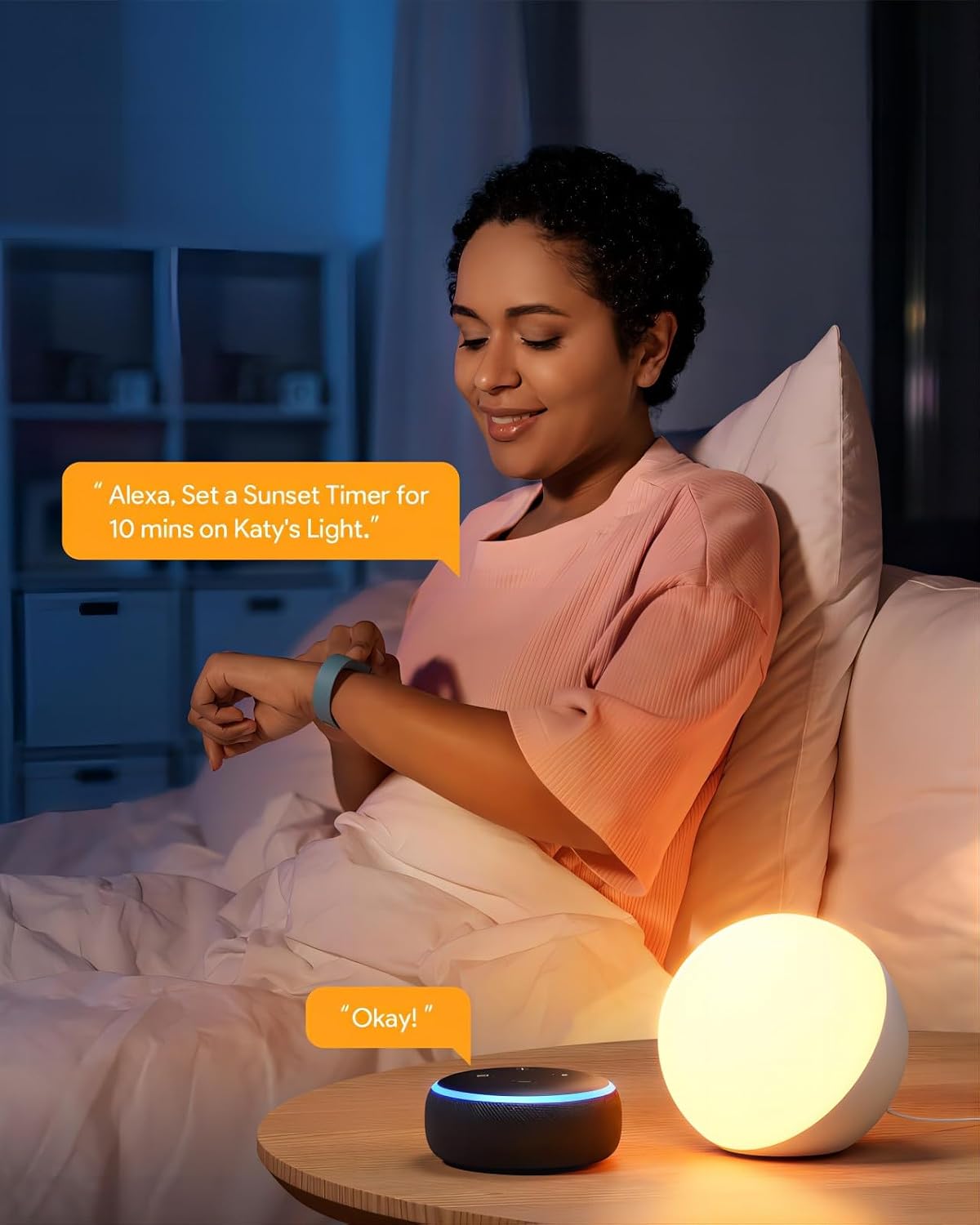 Hifree Smart Table Lamp, LED RGB Dimmable Touch Desk & Bedside Lamp